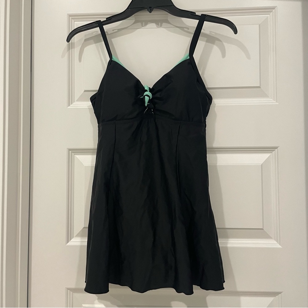 Alisha Levine One Piece Beach Retro Mini Dress Swimsuit Size Medium/8